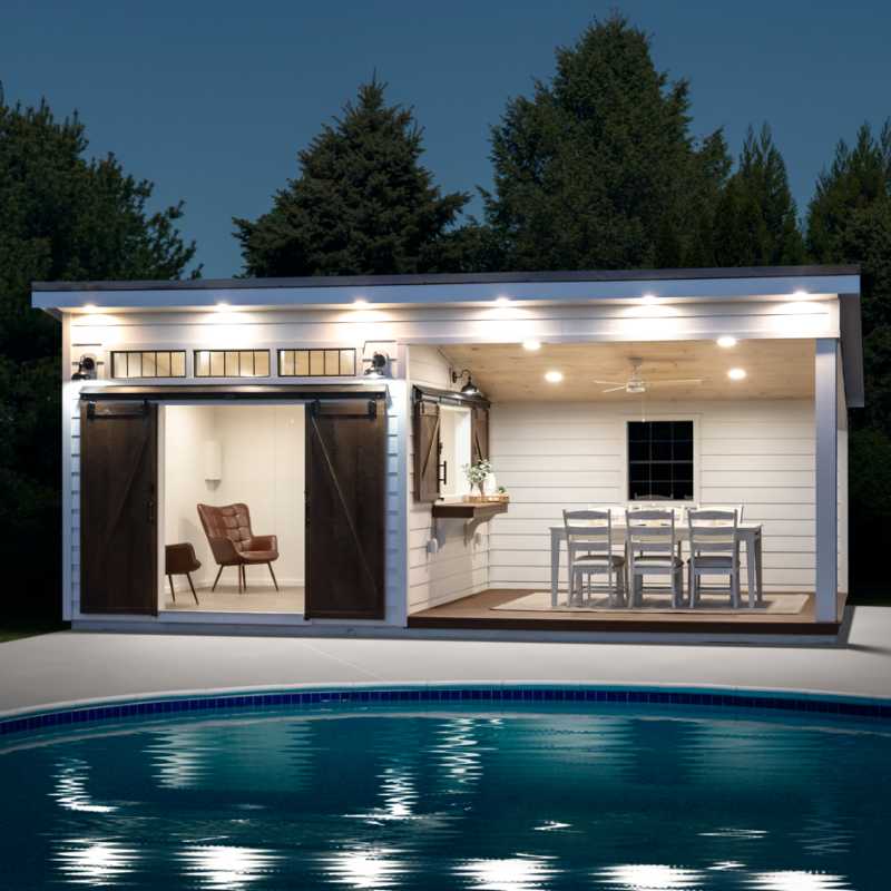 Stoltzfus Structures Lux Lounge Villa Pool House